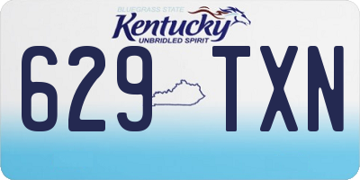 KY license plate 629TXN