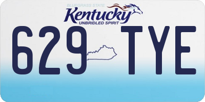 KY license plate 629TYE