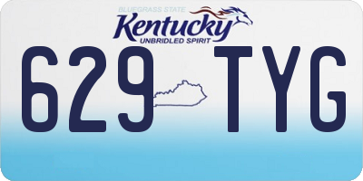 KY license plate 629TYG