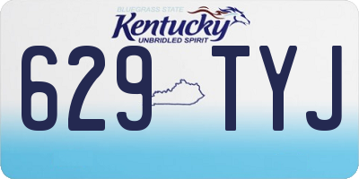 KY license plate 629TYJ