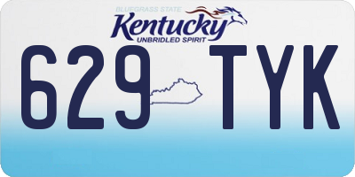 KY license plate 629TYK