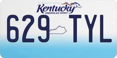 KY license plate 629TYL
