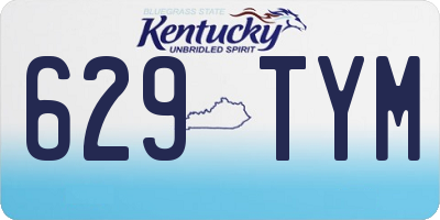 KY license plate 629TYM