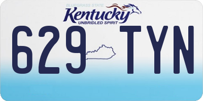 KY license plate 629TYN