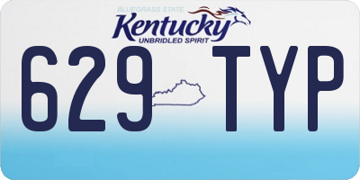 KY license plate 629TYP