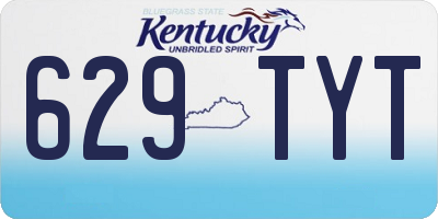 KY license plate 629TYT