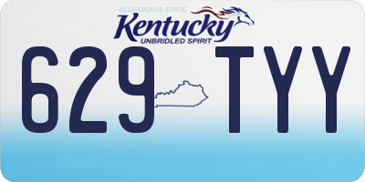 KY license plate 629TYY