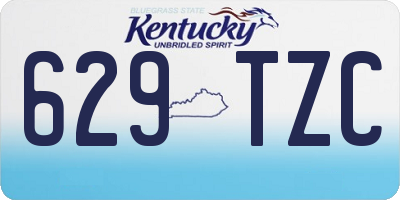 KY license plate 629TZC