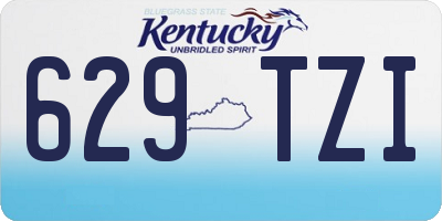 KY license plate 629TZI