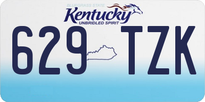 KY license plate 629TZK