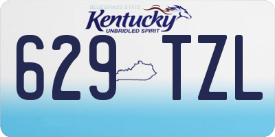 KY license plate 629TZL