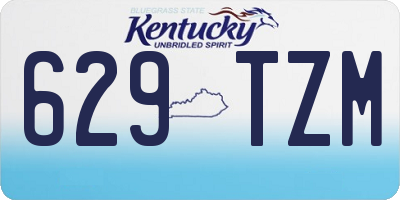 KY license plate 629TZM