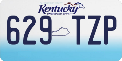 KY license plate 629TZP