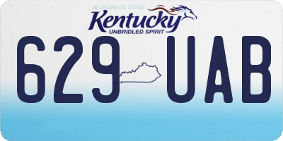 KY license plate 629UAB