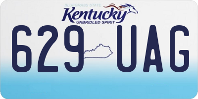 KY license plate 629UAG