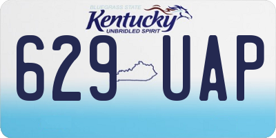 KY license plate 629UAP