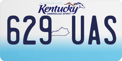 KY license plate 629UAS