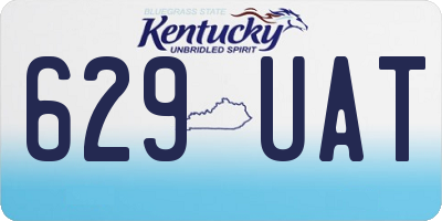 KY license plate 629UAT