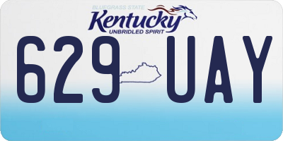KY license plate 629UAY