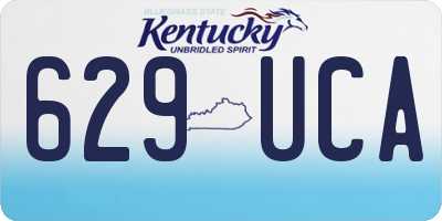 KY license plate 629UCA