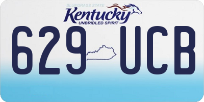 KY license plate 629UCB