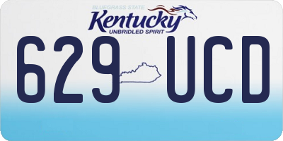 KY license plate 629UCD