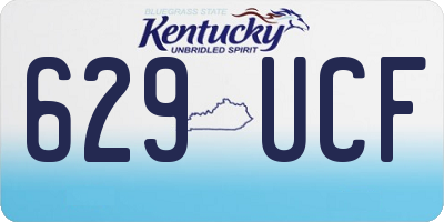 KY license plate 629UCF