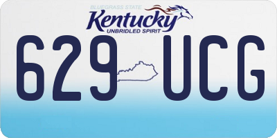 KY license plate 629UCG
