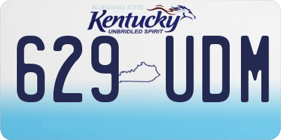 KY license plate 629UDM