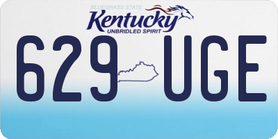 KY license plate 629UGE