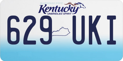 KY license plate 629UKI