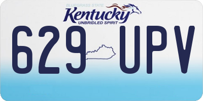 KY license plate 629UPV