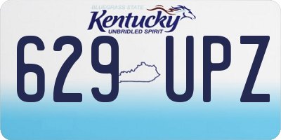 KY license plate 629UPZ
