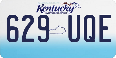 KY license plate 629UQE