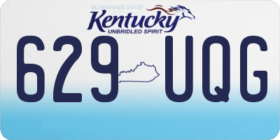 KY license plate 629UQG