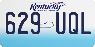 KY license plate 629UQL