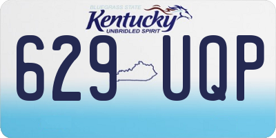 KY license plate 629UQP
