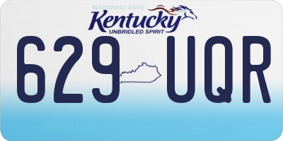 KY license plate 629UQR