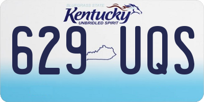 KY license plate 629UQS