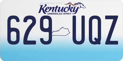 KY license plate 629UQZ