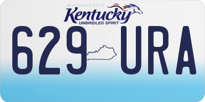 KY license plate 629URA
