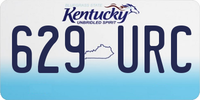 KY license plate 629URC