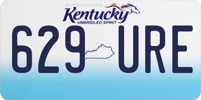 KY license plate 629URE