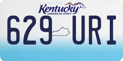 KY license plate 629URI