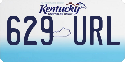 KY license plate 629URL