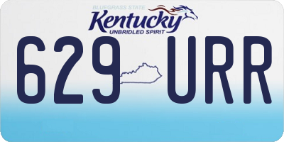 KY license plate 629URR