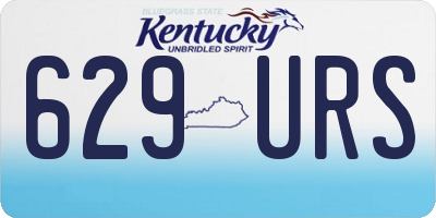 KY license plate 629URS