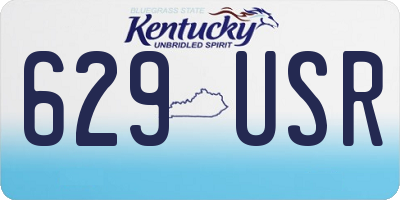 KY license plate 629USR