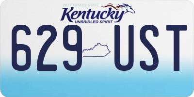 KY license plate 629UST