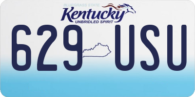 KY license plate 629USU